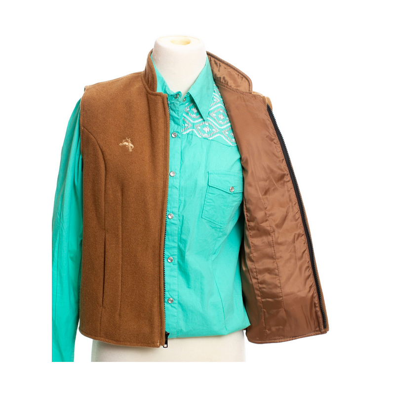 Gilet pure laine Sierra tan