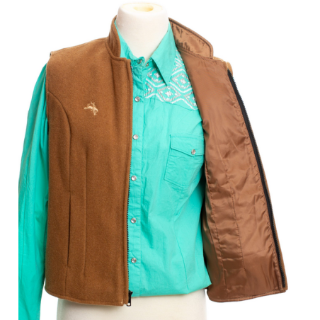 Gilet pure laine Sierra tan