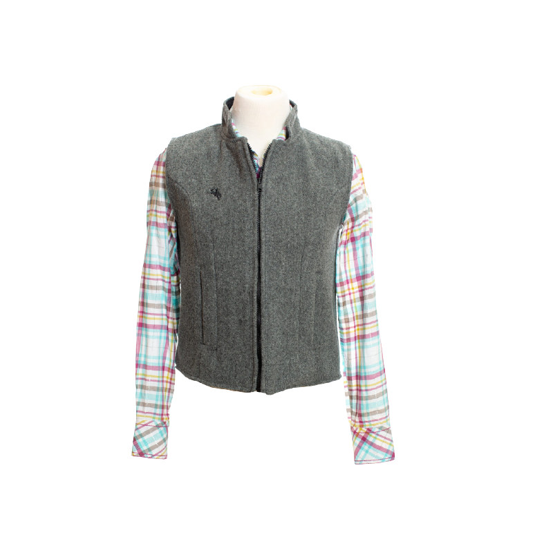 Gilet pure laine Sierra gris