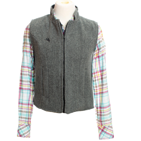 Gilet pure laine Sierra gris