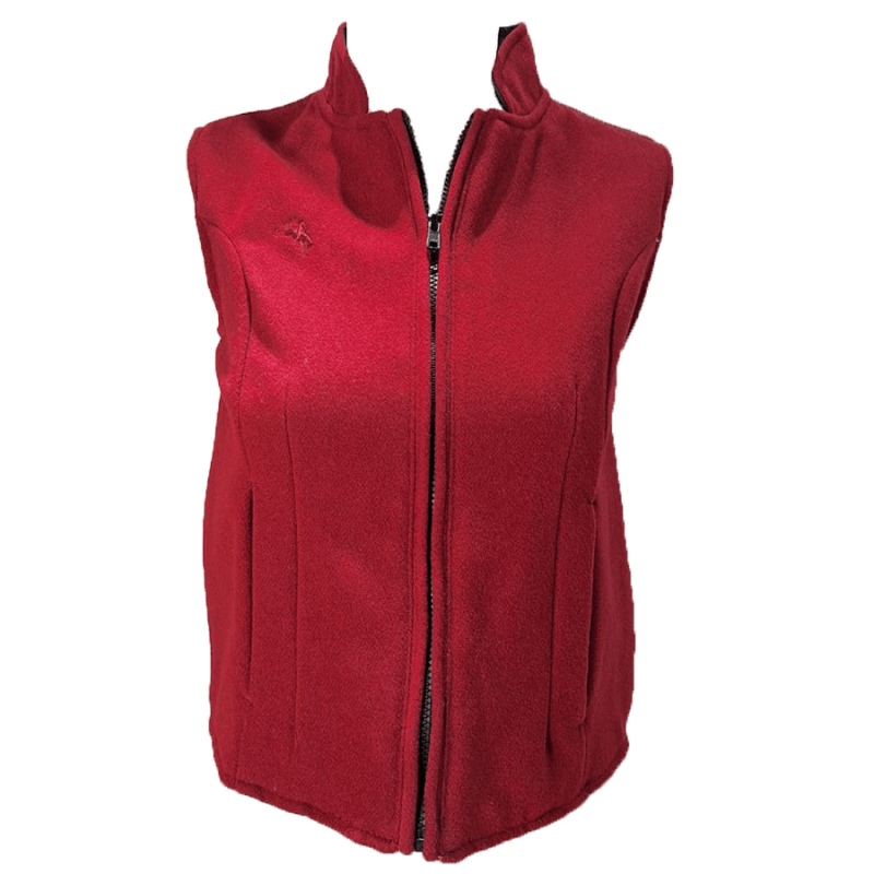 Gilet pure laine Sierra rouge