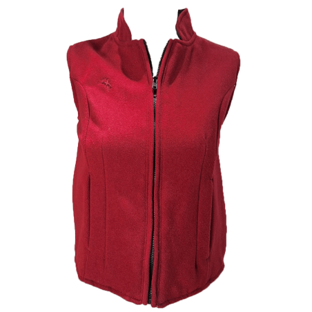 Gilet pure laine Sierra rouge