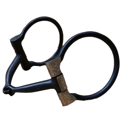 Snaffle de show acier noir