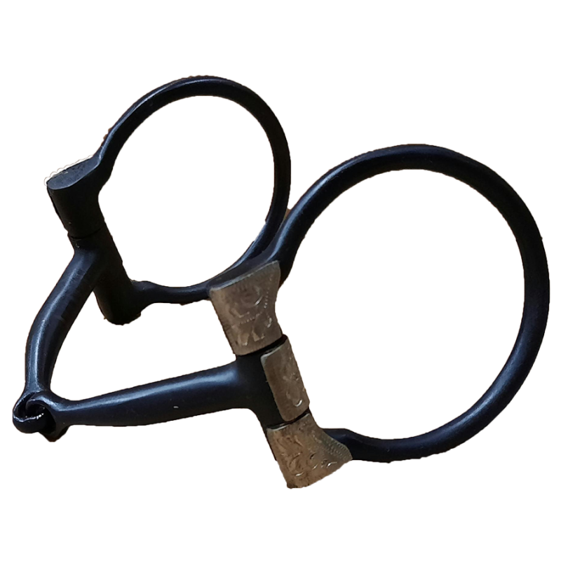 Snaffle de show acier noir