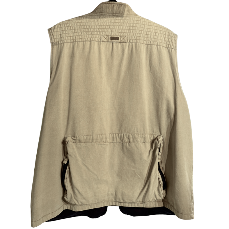 Gilet toile canva Kakadu beige