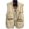 Gilet toile canva Kakadu beige