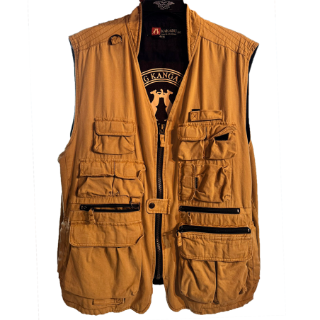 Gilet toile canva Kakadu moutarde