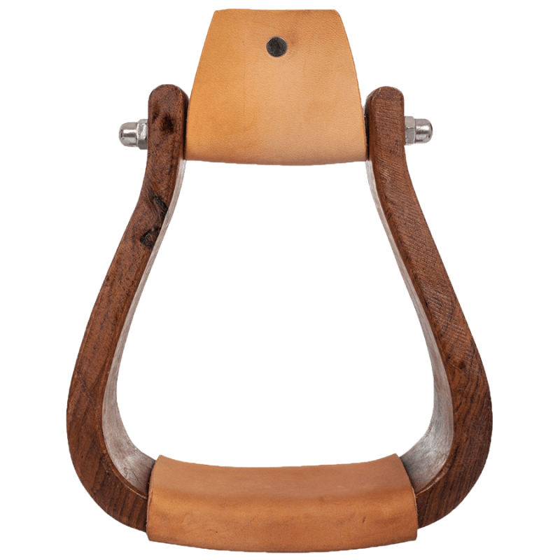 Étriers western bois