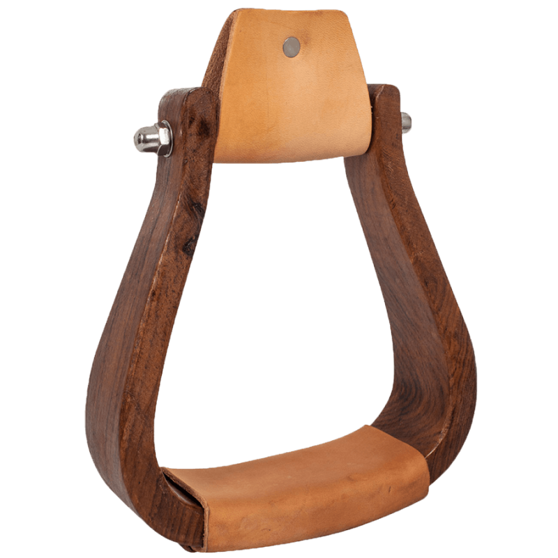 Étriers western bois