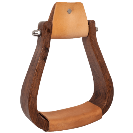 Étriers western bois