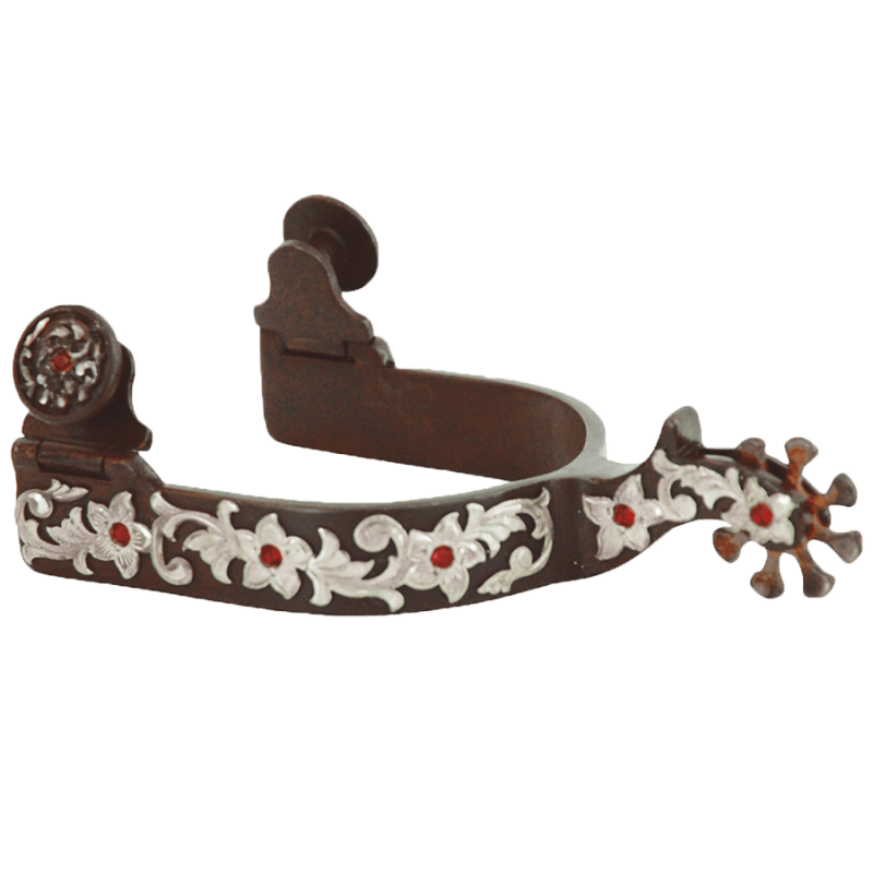 Eperons femme motif floral