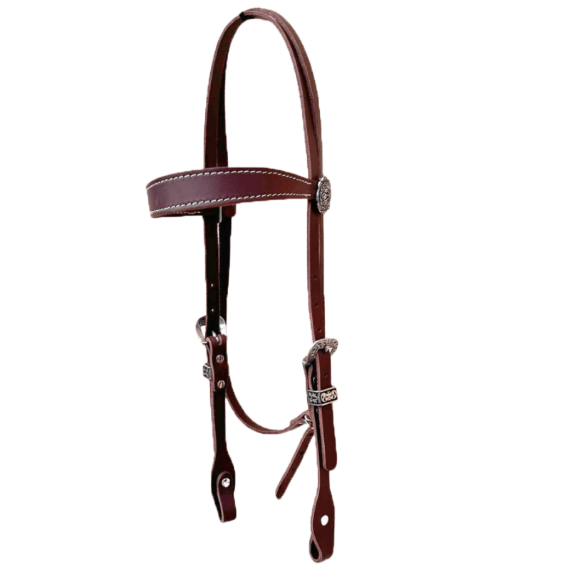 Bridon western cuir huilé Ontario