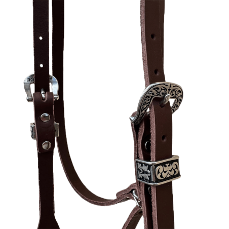 Bridon western cuir huilé Ontario