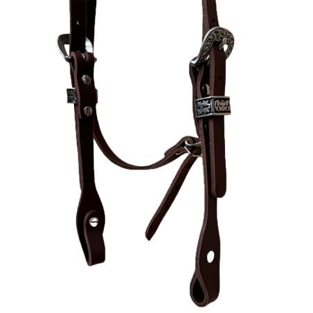 Bridon western cuir huilé Ontario