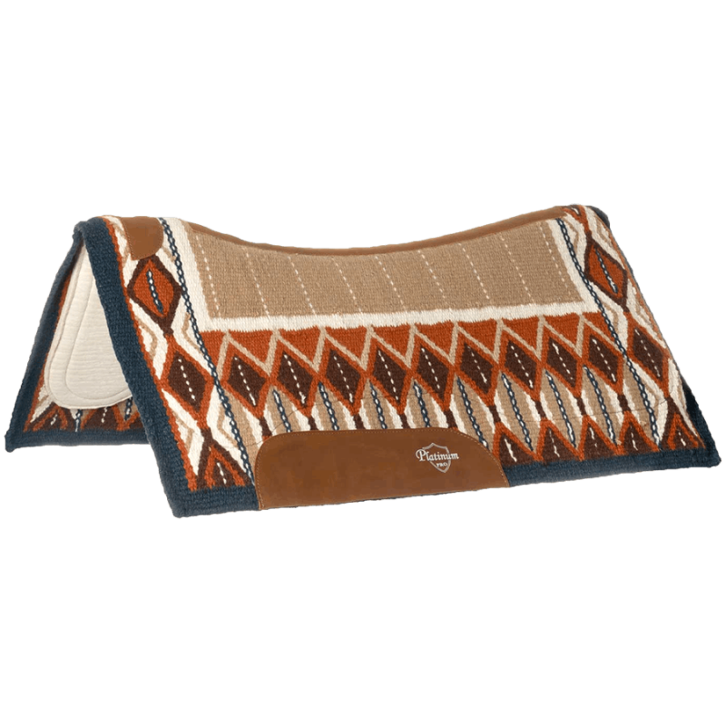 Tapis de selle western ergonomique laine