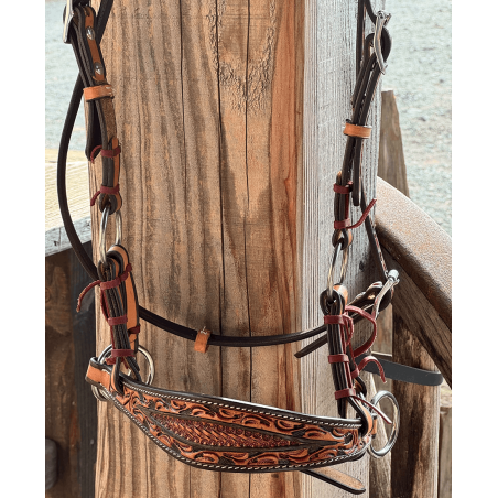 Side-pull cuir supérieur leaf