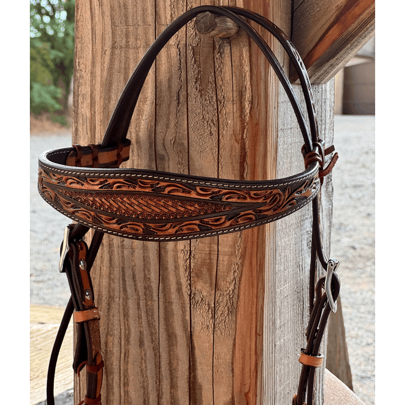 Side-pull cuir supérieur leaf