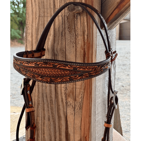 Side-pull cuir supérieur leaf