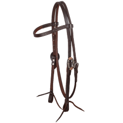 Bridon cuir huilé German Silver