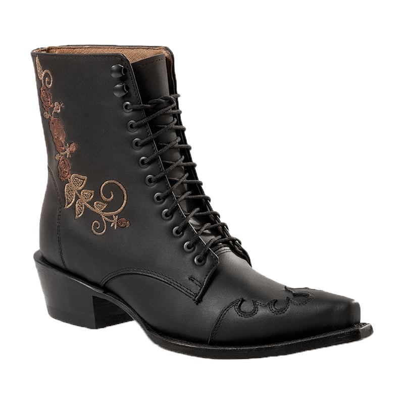 Bottines à lacets style western