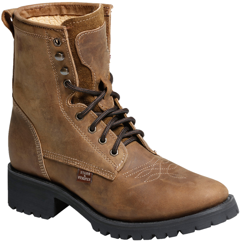 Bottines cuir marron