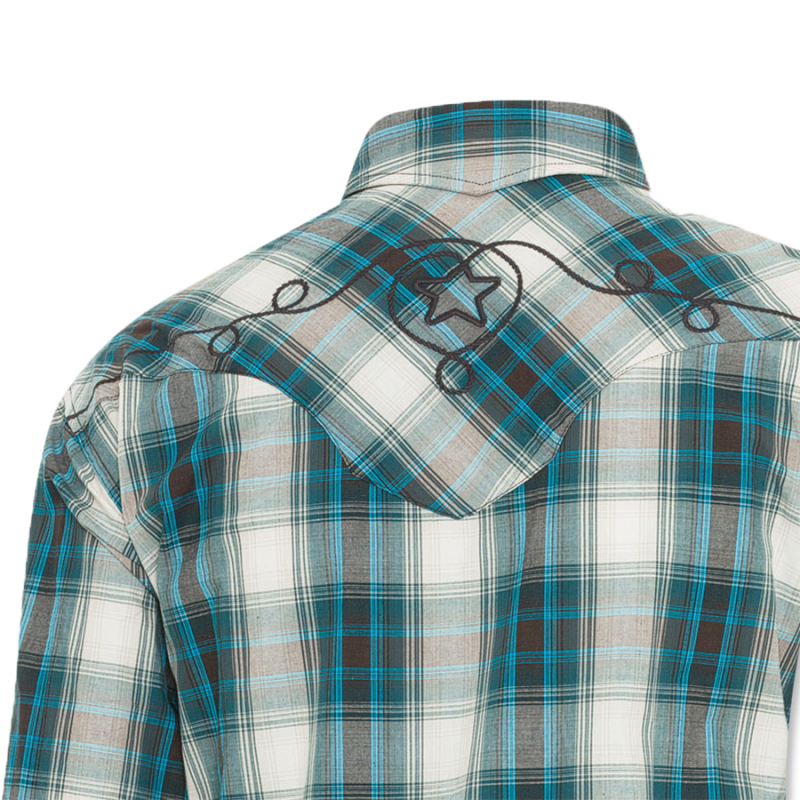 Chemise western Jeff Blue