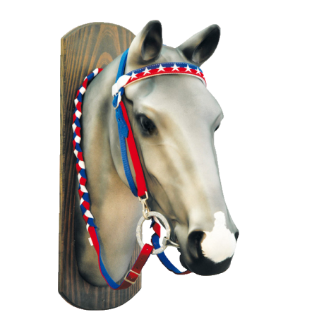 Bridon et rênes nylon motif US