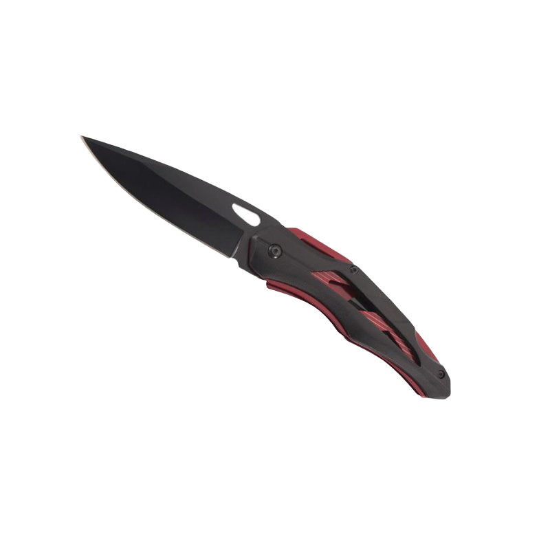 Couteau Alu noir-rouge 