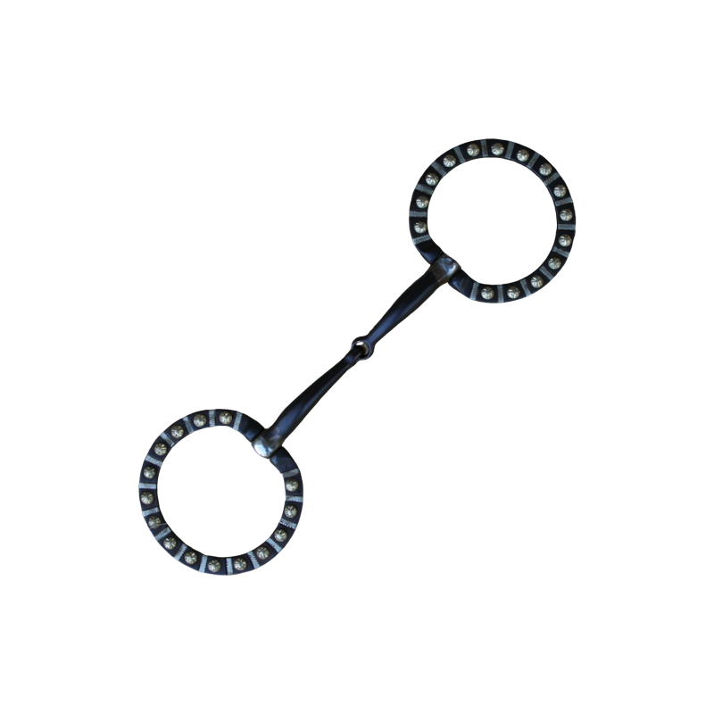 Snaffle de show clous argentés