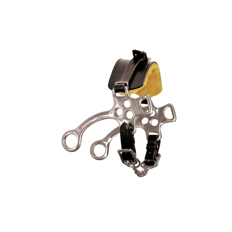 Hackamore inox muserolle cuir