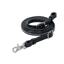Rênes barrel noires