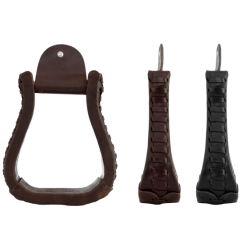 Étriers western cuir