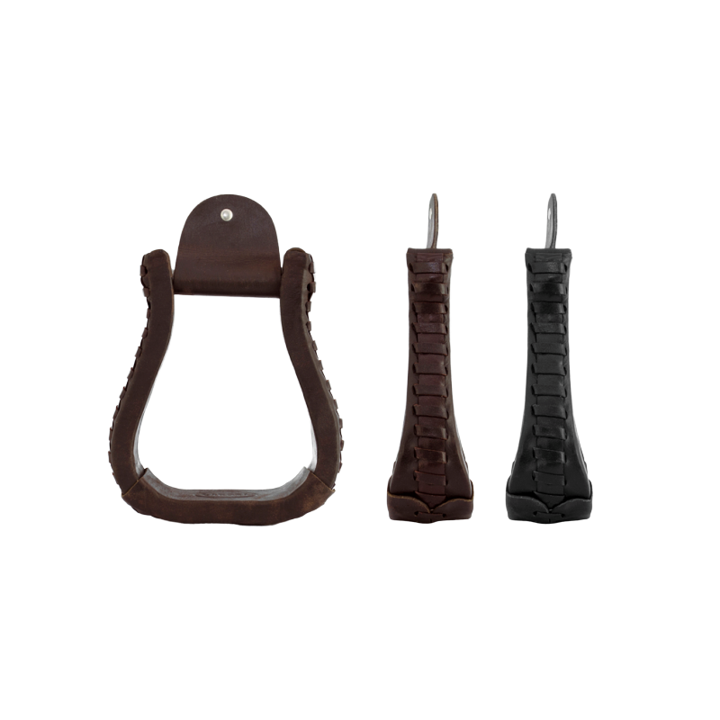 Étriers western cuir