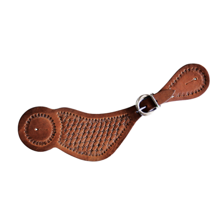 Lanières d'éperons western cuir