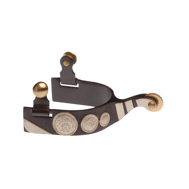 Eperons western métal noir