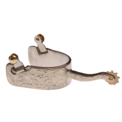 Eperons western cutting silver