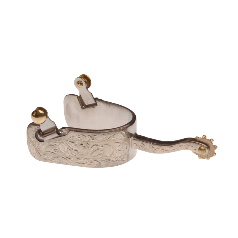 Eperons western cutting silver