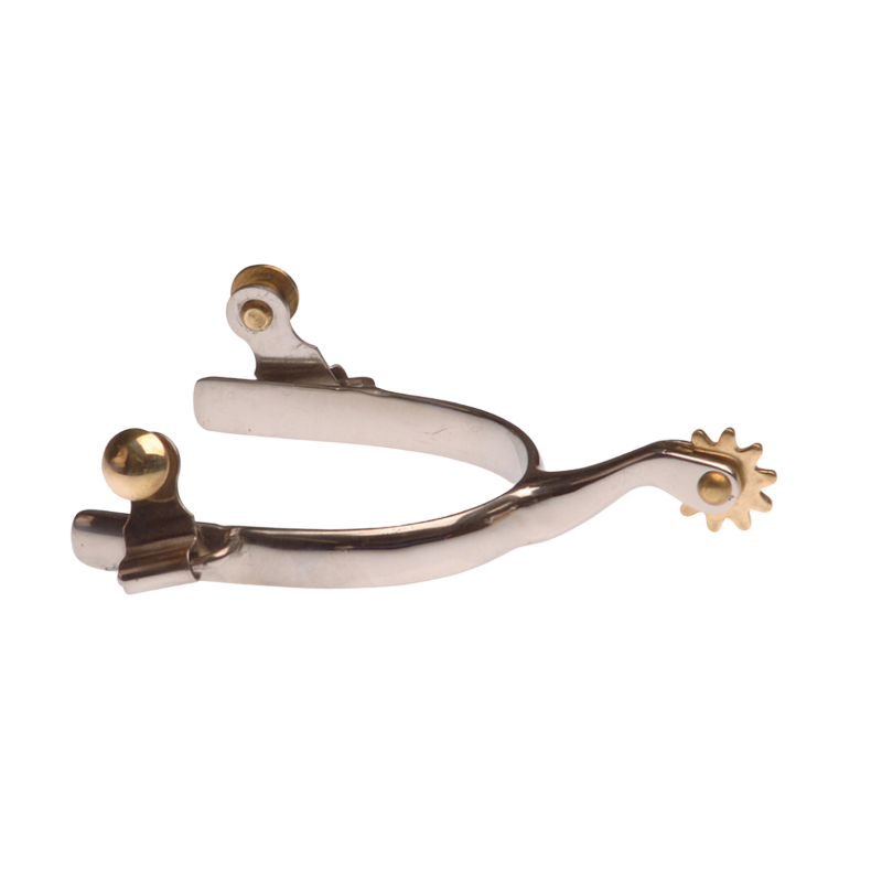 Eperons western inox lisse