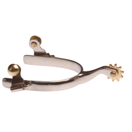 Eperons western inox lisse