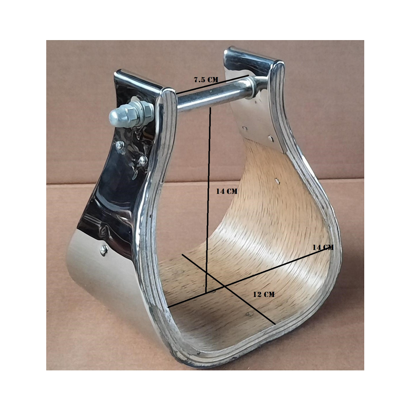 Etriers wade bois chromé