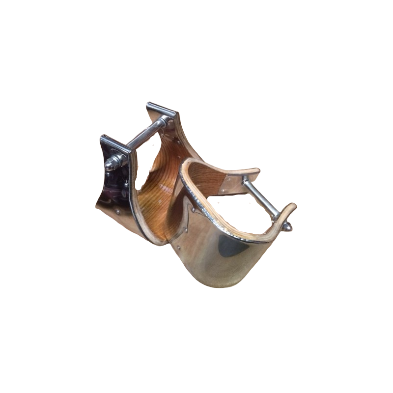 Étriers western wade bois chromé