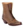 Bottines cuir marron