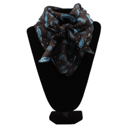 Foulard plumes 100% soie