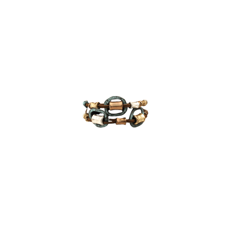 Bracelet cuir antique