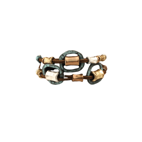 Bracelet cuir antique