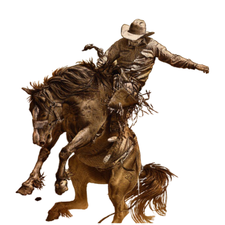 Affiche western Bucking Horse Sale