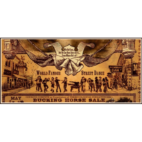 Affiche western Bucking Horse Sale