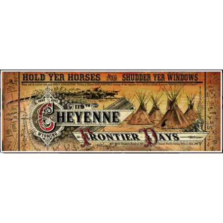 Affiche western Cheyenne Frontier Day