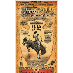 Affiche western Cheyenne Frontier Day