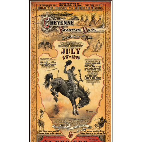 Affiche western Cheyenne Frontier Day